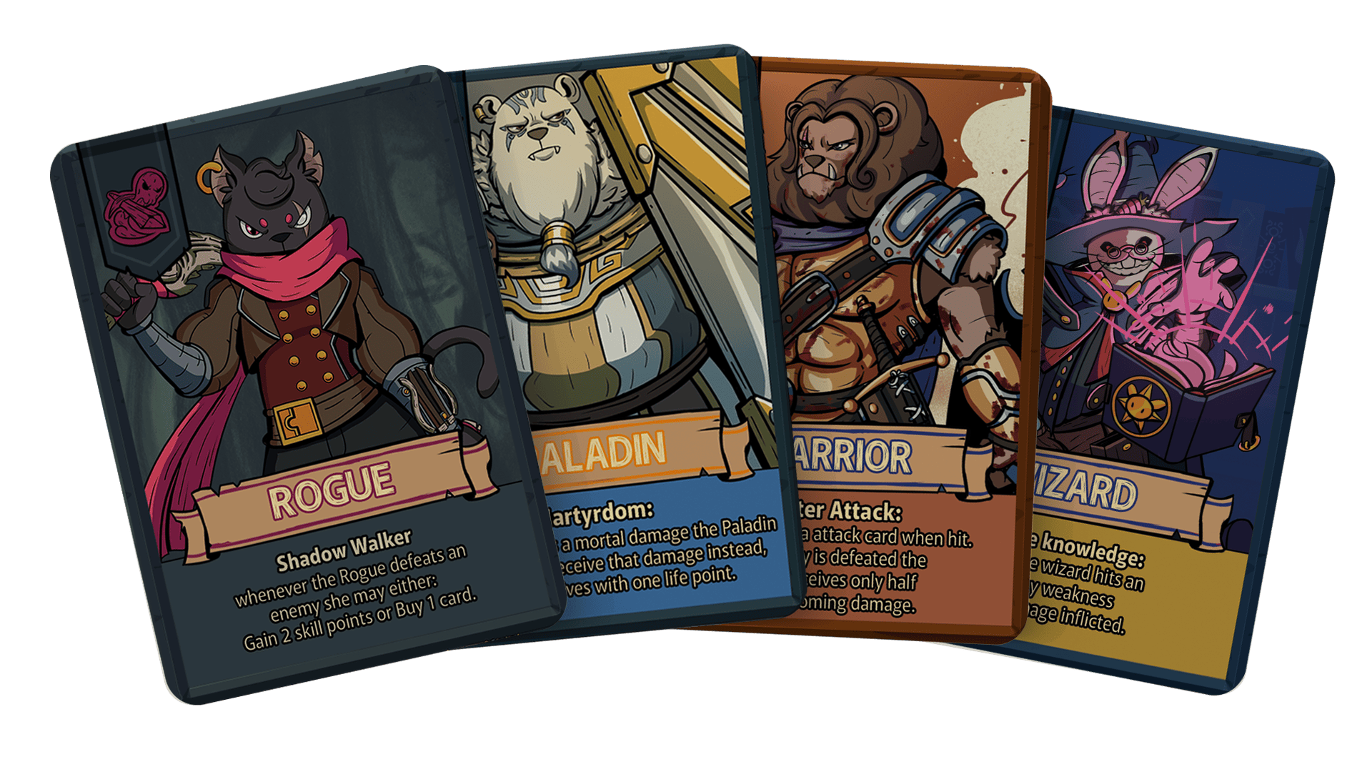 Rogue Reigns Card Game — character cards